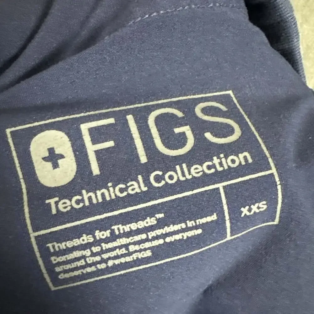 Figs Women’s Size XXS Navy Polyester Skinny Leg Manari Scrub Pants